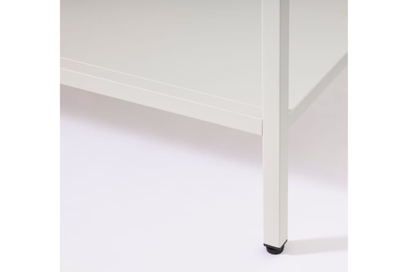 Cybella Vitrineskap 90x160 cm - Hvit - Oppbevaring - Skap - Vitrineskap