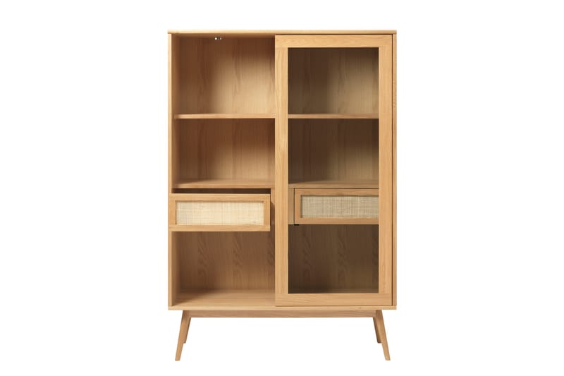 Cytheria Vitrineskap 110x160 cm - Beige - Oppbevaring - Skap - Vitrineskap