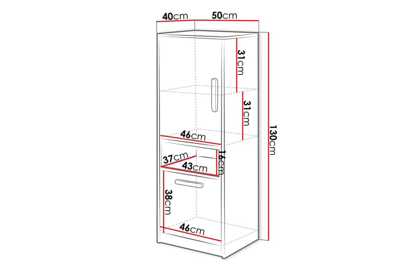 Decona Highboard - Oppbevaring - Skap - Oppbevaringsskap