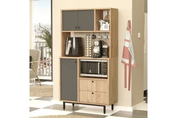 Donae Highboard - Eik/Antrasitt - Oppbevaring - Skap - Oppbevaringsskap