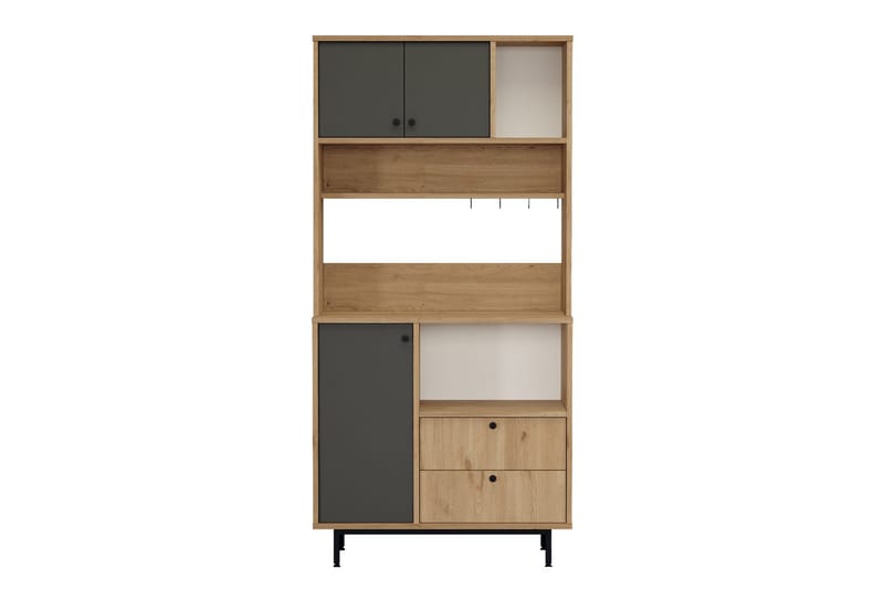 Donae Highboard, Eik/Antrasitt