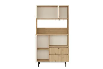 Donae Highboard - Eik/Hvit - Oppbevaring - Skap - Oppbevaringsskap
