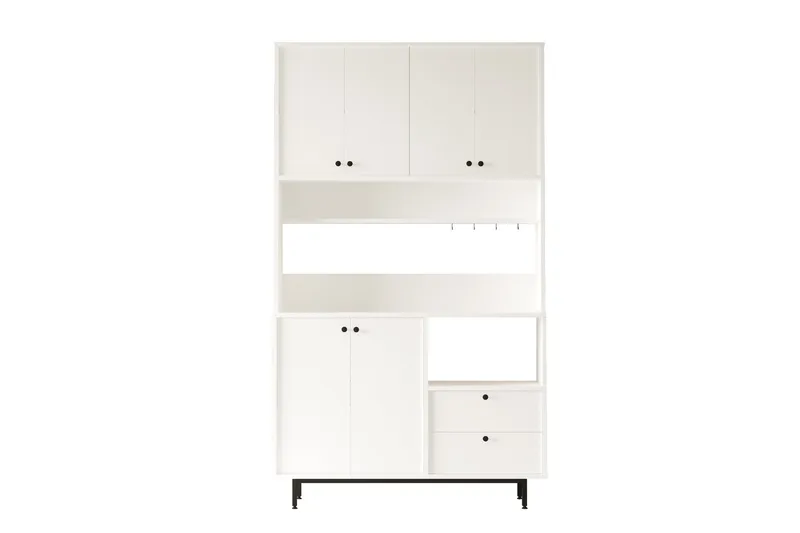 Donae Highboard - Hvit - Oppbevaring - Skap - Oppbevaringsskap