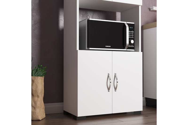 Elspet Highboard - Hvit - Oppbevaring - Skap - Oppbevaringsskap