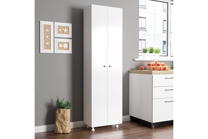 Elspet Highboard - Hvit - Oppbevaring - Skap - Oppbevaringsskap