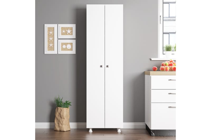 Elspet Highboard - Hvit - Oppbevaring - Skap - Oppbevaringsskap