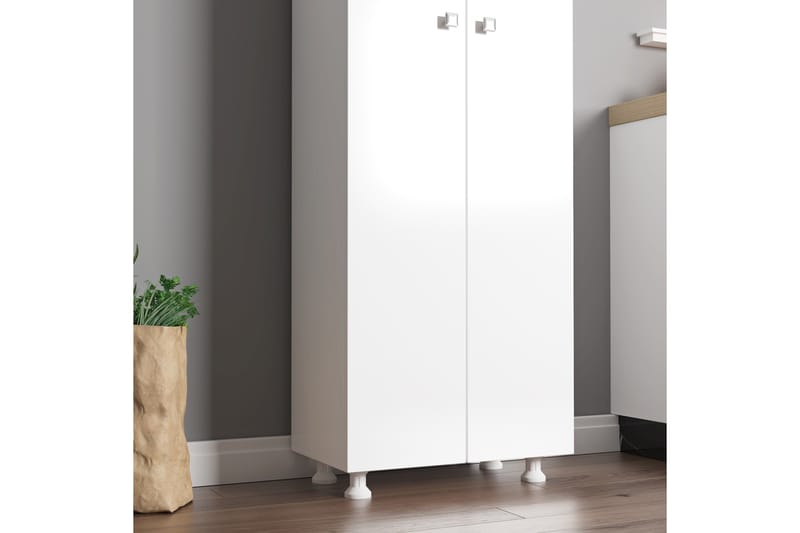 Elspet Highboard - Hvit - Oppbevaring - Skap - Oppbevaringsskap