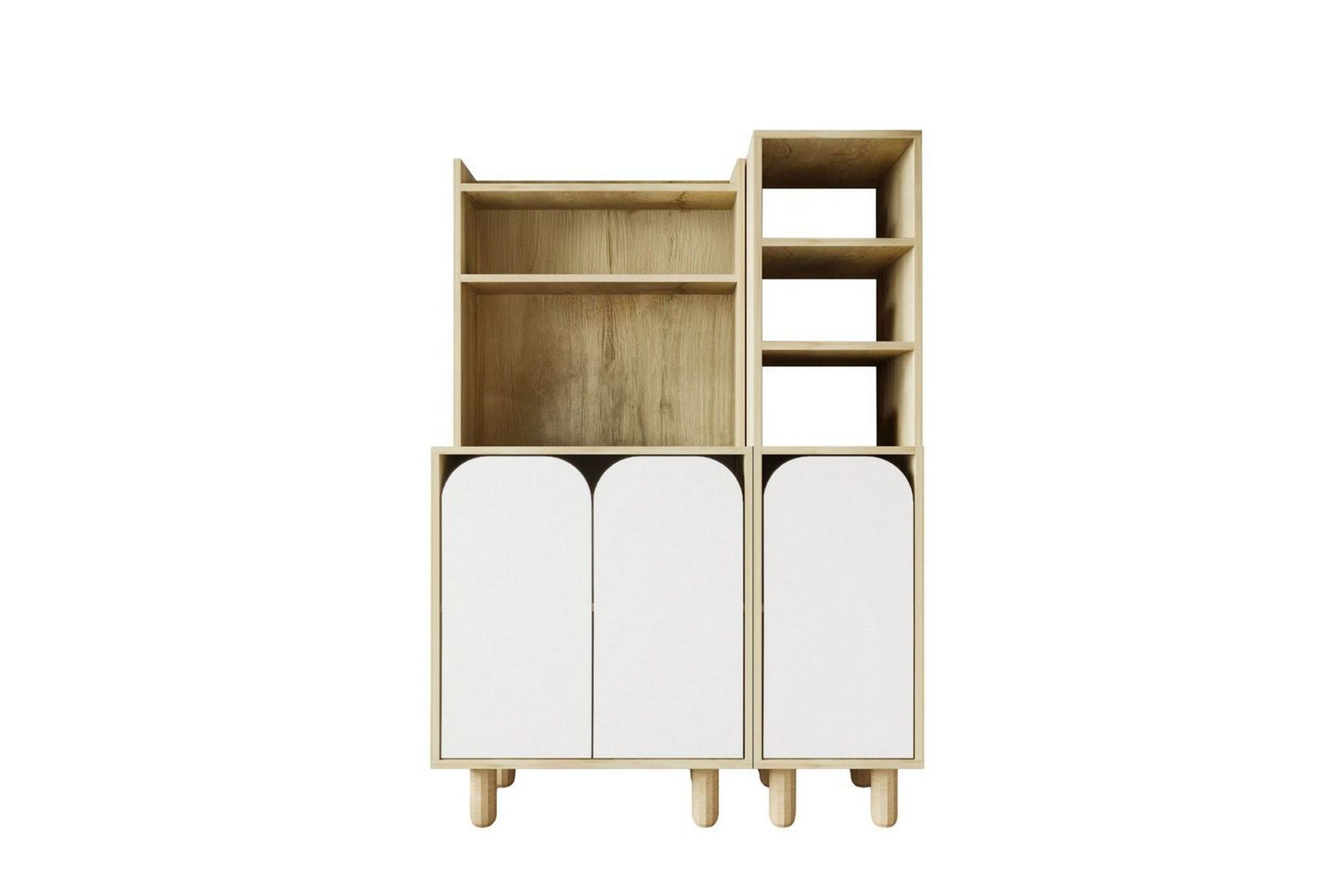 Estra Highboard - Beige/Hvit