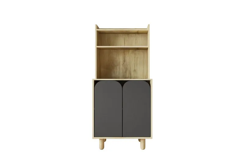 Estra Highboard, Brun/Antrasitt