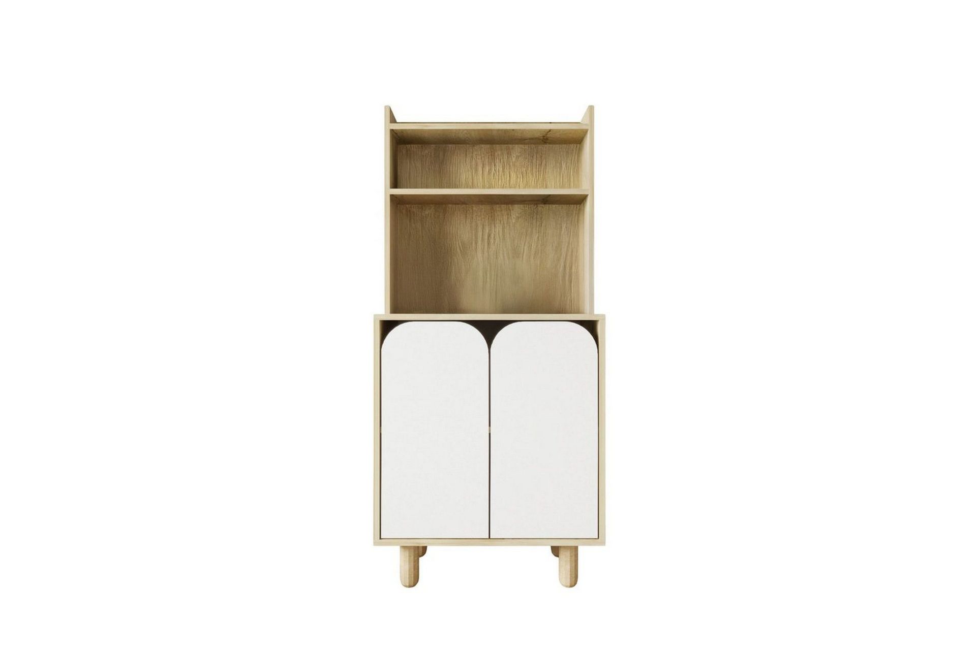 Estra Highboard - Brun/Hvit