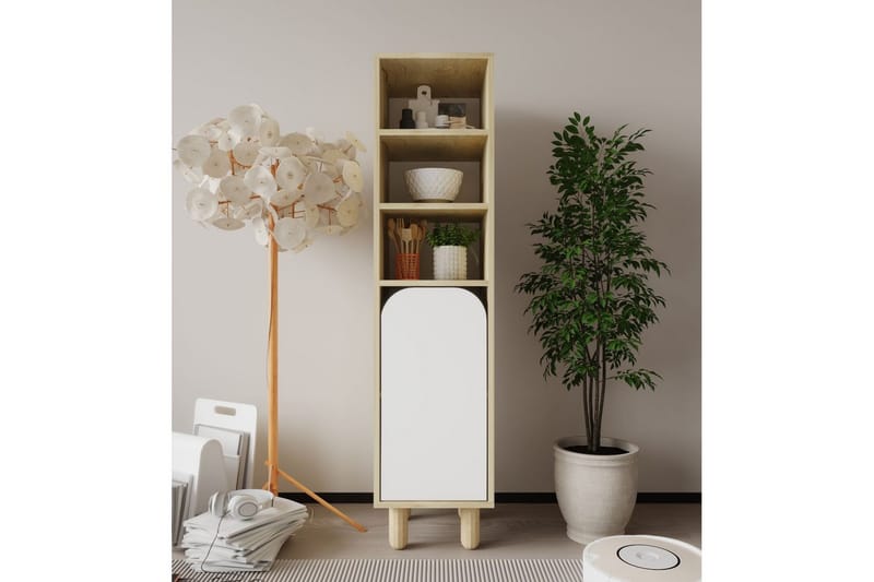 Estra Highboard - Brun/Hvit - Oppbevaring - Skap - Oppbevaringsskap