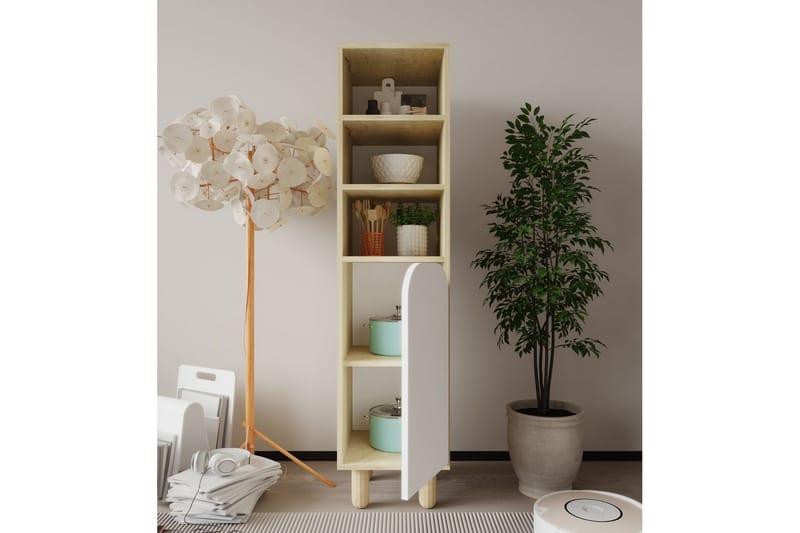 Estra Highboard - Brun/Hvit - Oppbevaring - Skap - Oppbevaringsskap