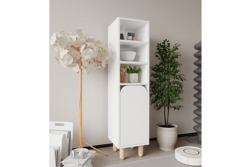 Estra Highboard - Hvit - Oppbevaring - Skap - Oppbevaringsskap
