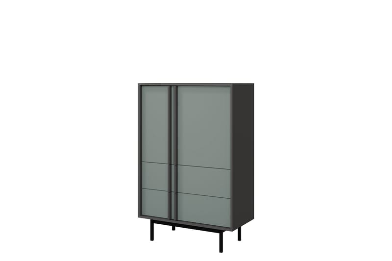 Farshian Highboard - Grå/Grønn - Oppbevaring - Skap - Oppbevaringsskap