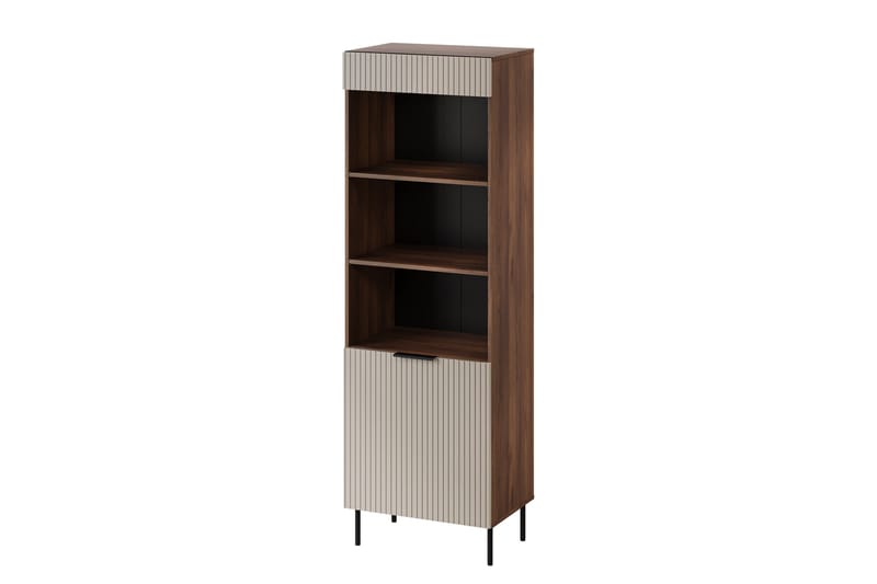Fiesta Vitrineskap 60x185 cm - Brun/Beige - Oppbevaring - Skap - Vitrineskap