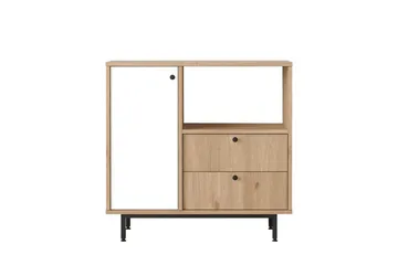 Flerbruks Kapasitetskap Miraen Eik / Hvit