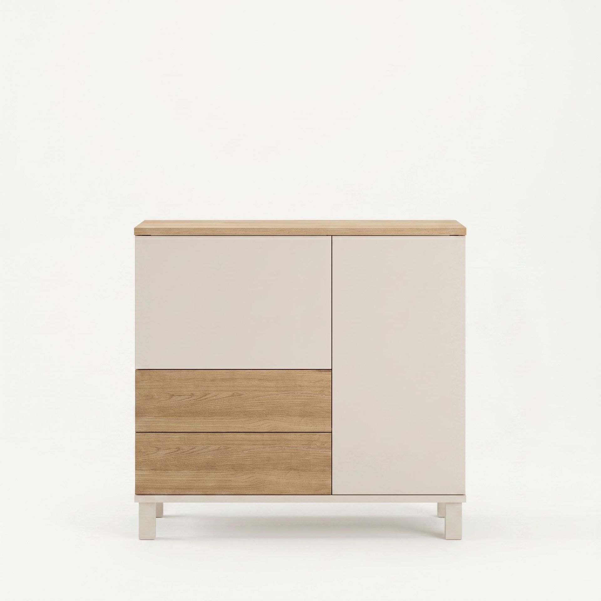 Flerbruks skap Hanah Home Mood (87,2 x 82,4 x 35 cm) Sand Oak - Sand og eik
