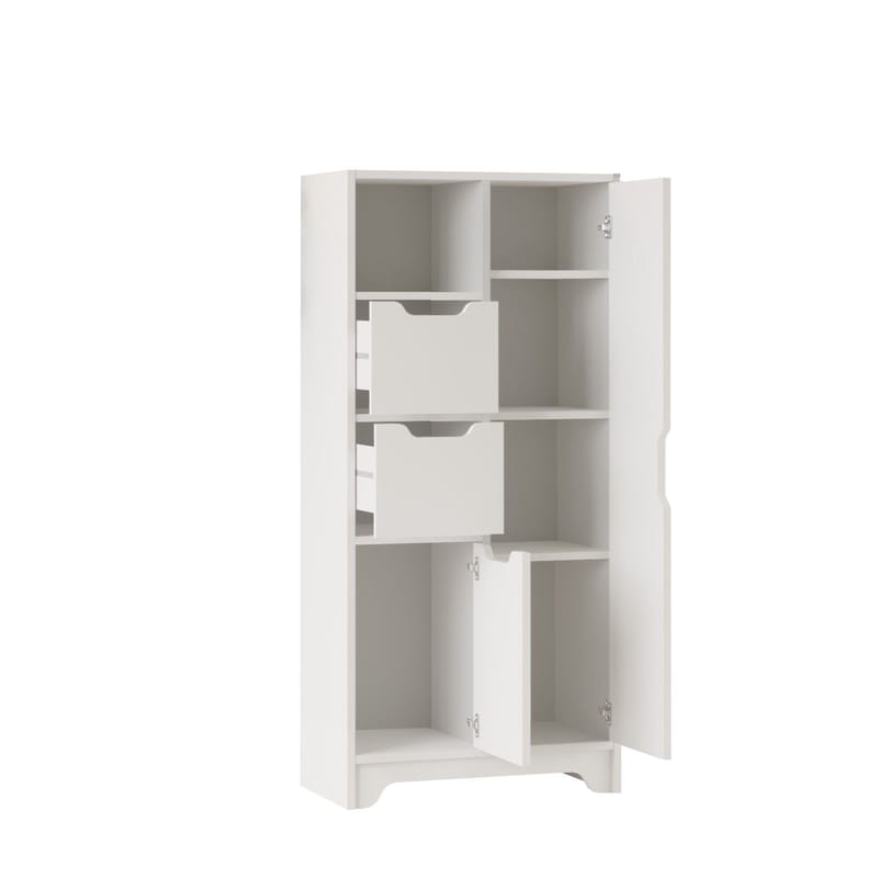 Flerbruks skap Homitis Libero (71 x 140 x 34 cm) Hvit - Oppbevaring - Skap - Oppbevaringsskap