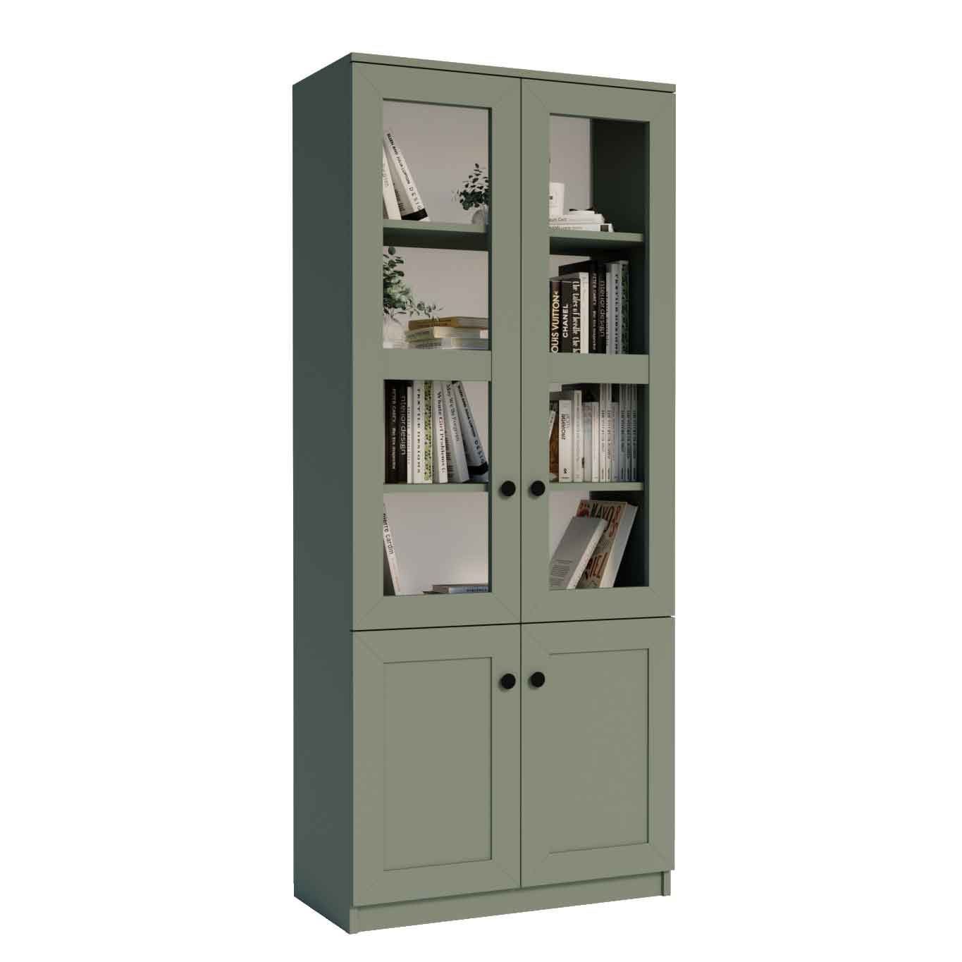 Flerbruksskap Hanah Home Lisa 1600-135 (80 x 190 x 37 cm) Grønn - Grønn