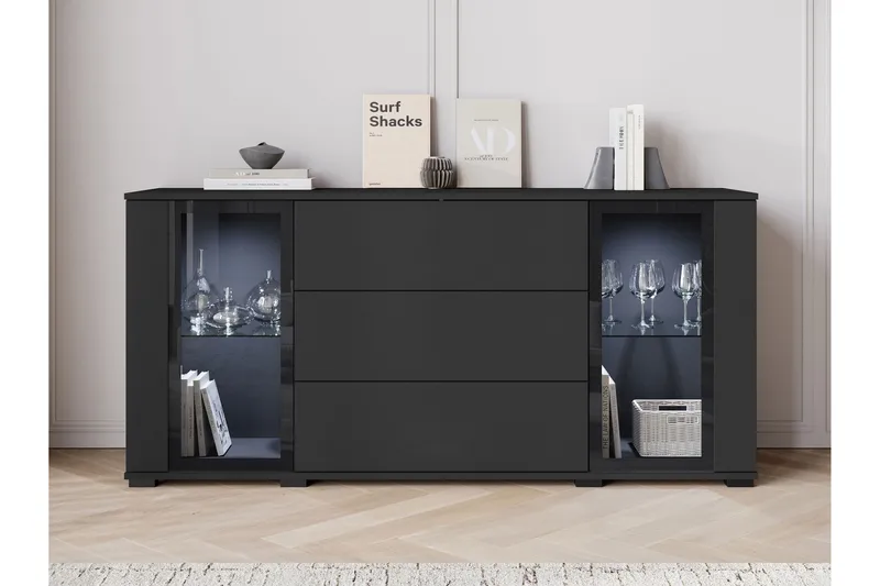 Gammel Skjenk 150x40 cm - Brun/Hvit - Oppbevaring - Skap - Oppbevaringsskap