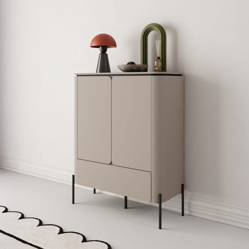 Høy skap Bello 2 dører 1 skuff - Oppbevaring - Skap - Oppbevaringsskap