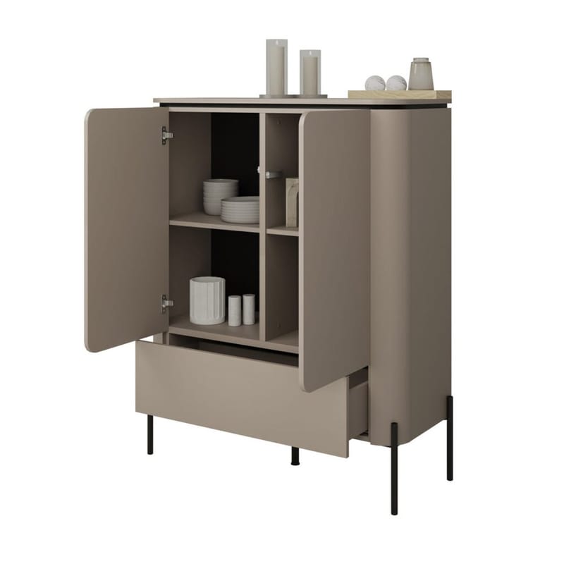 Høy skap Bello 2 dører 1 skuff - Oppbevaring - Skap - Oppbevaringsskap