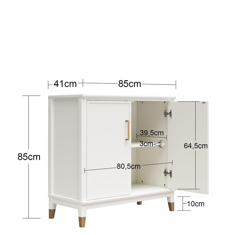 Høyskap Westerleigh Lyserosa - Lyserosa - Oppbevaring - Skap - Oppbevaringsskap