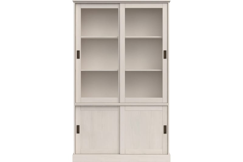 Harry Vitrineskap 115x190 cm - Hvit - Oppbevaring - Skap - Vitrineskap