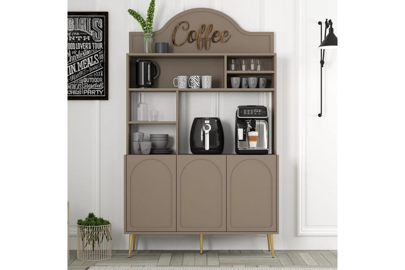 Hazim Barskap 120x202 cm - Multifarget - Oppbevaring - Skap - Barskap