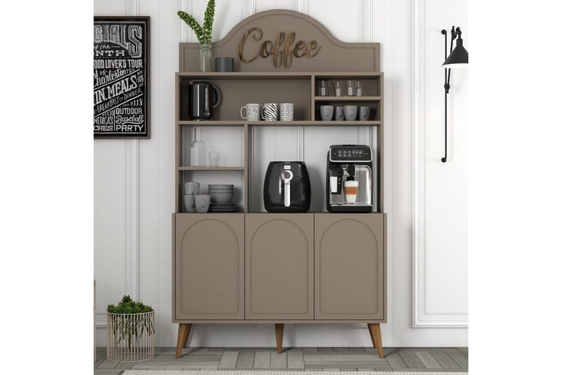 Hazim Barskap 120x202 cm - Multifarget - Oppbevaring - Skap - Barskap