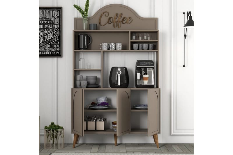 Hazim Barskap 120x202 cm - Multifarget - Oppbevaring - Skap - Barskap