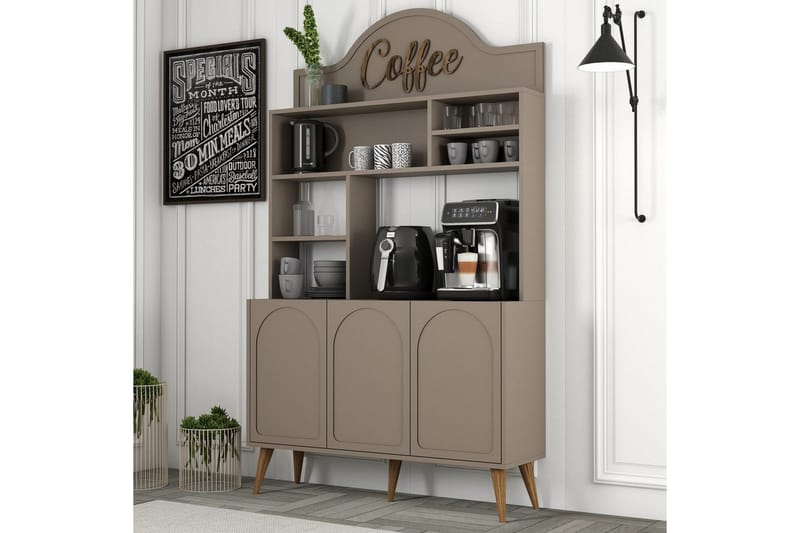 Hazim Barskap 120x202 cm - Multifarget - Oppbevaring - Skap - Barskap