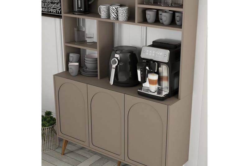 Hazim Barskap 120x202 cm - Multifarget - Oppbevaring - Skap - Barskap