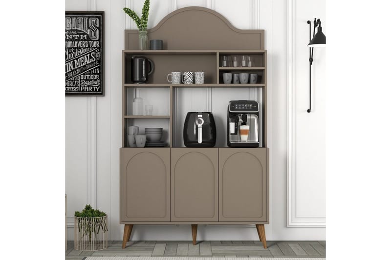 Hazim Barskap 120x202 cm - Multifarget - Oppbevaring - Skap - Barskap