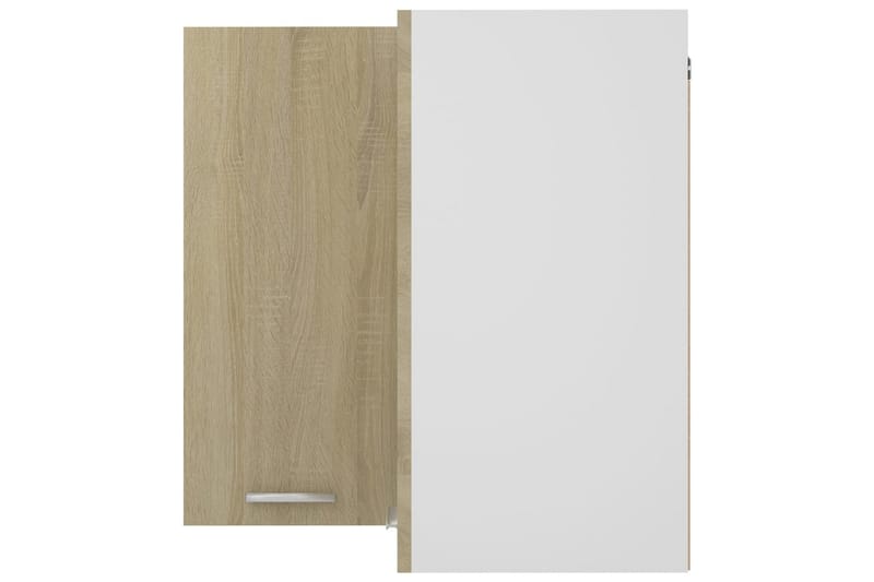 Hengende hjörneskap sonoma eik 57x57x60 cm sponplate - Brun - Oppbevaring - Skap - Hjørneskap