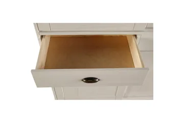 Highboard og skapkommode Loft24 Høyskap Harry hvit Vit - Oppbevaring - Skap - Oppbevaringsskap