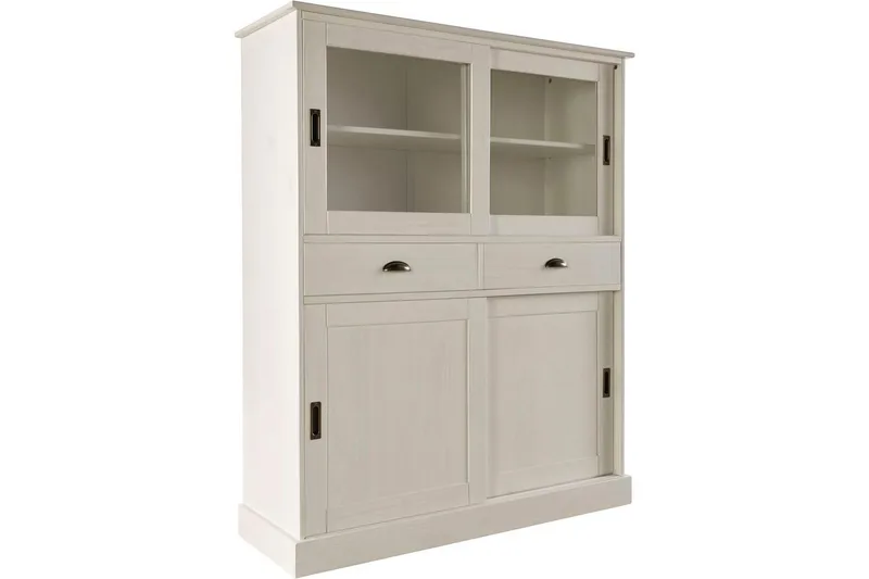 Highboard og skapkommode Loft24 Høyskap Harry hvit Vit, undefined