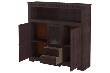 Highboard og skapkommode Loft24 Høyskap Lisa Natur - Oppbevaring - Skap - Oppbevaringsskap