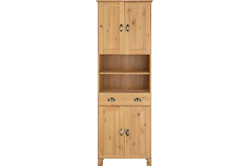 Highboard og skapkommode Loft24 Oppbevaringsskap Toscana Mellomfarget tre - Oppbevaring - Skap - Oppbevaringsskap