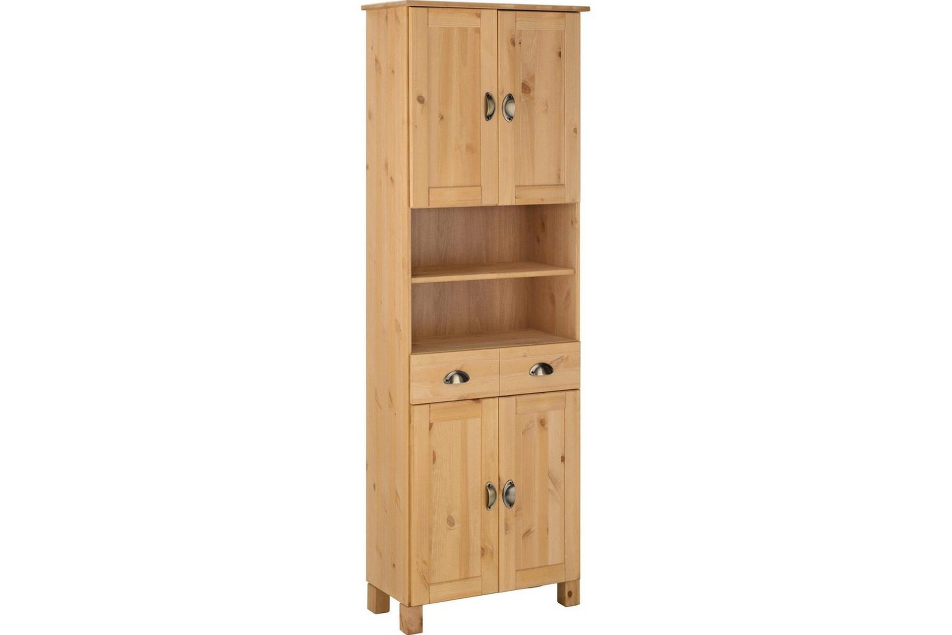 Highboard og skapkommode Loft24 Oppbevaringsskap Toscana Mellomfarget tre -