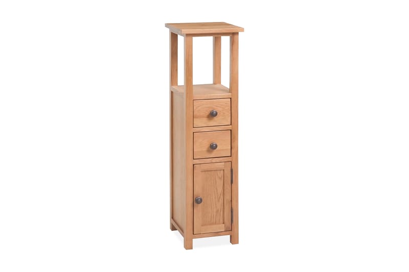 Hjørneskap 26x26x94 cm heltre eik - Eik - Oppbevaring - Skap - Hjørneskap