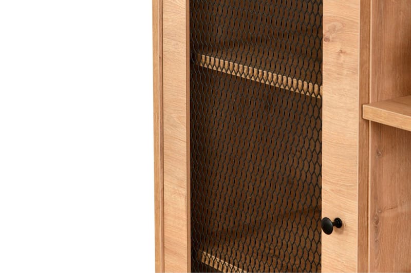 Huff Vitrineskap 40x110 cm - Eik - Oppbevaring - Skap - Vitrineskap