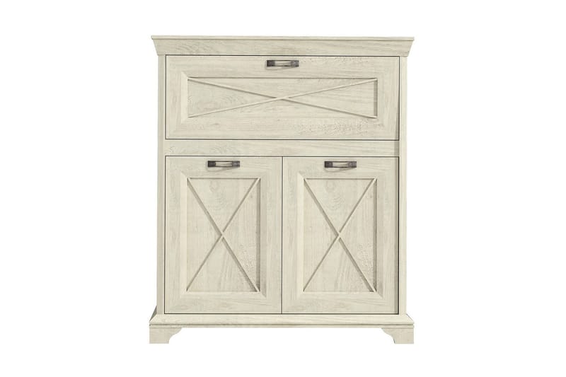 Hurlston BarSkap 123 cm - Hvit - Oppbevaring - Skap - Barskap