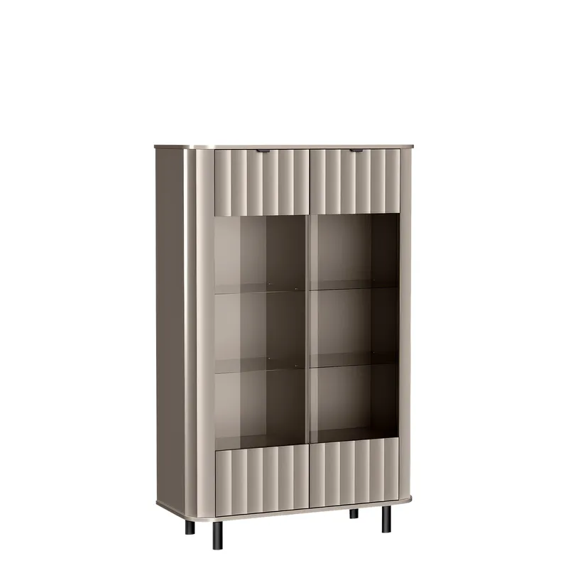 Joriel Vitrineskap 99x155 cm, Beige