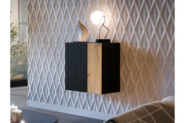 Kangana Highboard - Svart/Brun - Oppbevaring - Hyller - Vegghylle