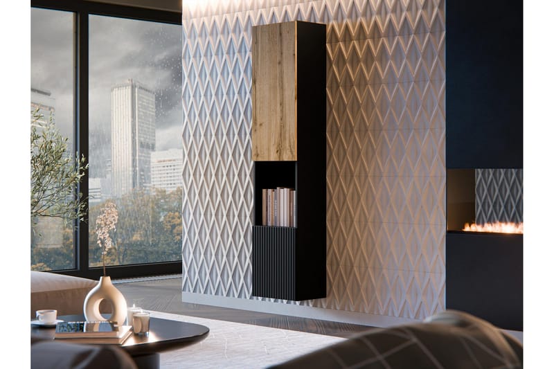 Kangana Highboard - Svart/Brun - Oppbevaring - Skap - Oppbevaringsskap