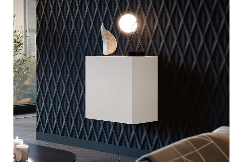 Kangana Vitrineskap 50x50 cm - Beige - Oppbevaring - Skap - Vitrineskap