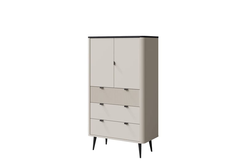 Kjøkken Highboard, Beige/Grå