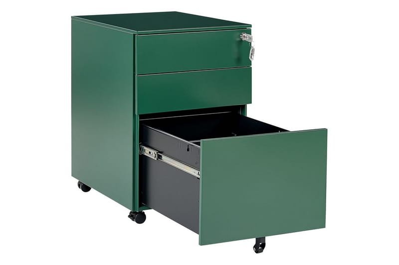 Kontorsskap Cami Grønn - Grønn - Oppbevaring - Skap - Oppbevaringsskap