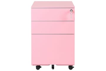 Kontorsskap Cami Rosa - Rosa - Oppbevaring - Oppbevaringsmøbler - Kommode - Skuffeseksjon